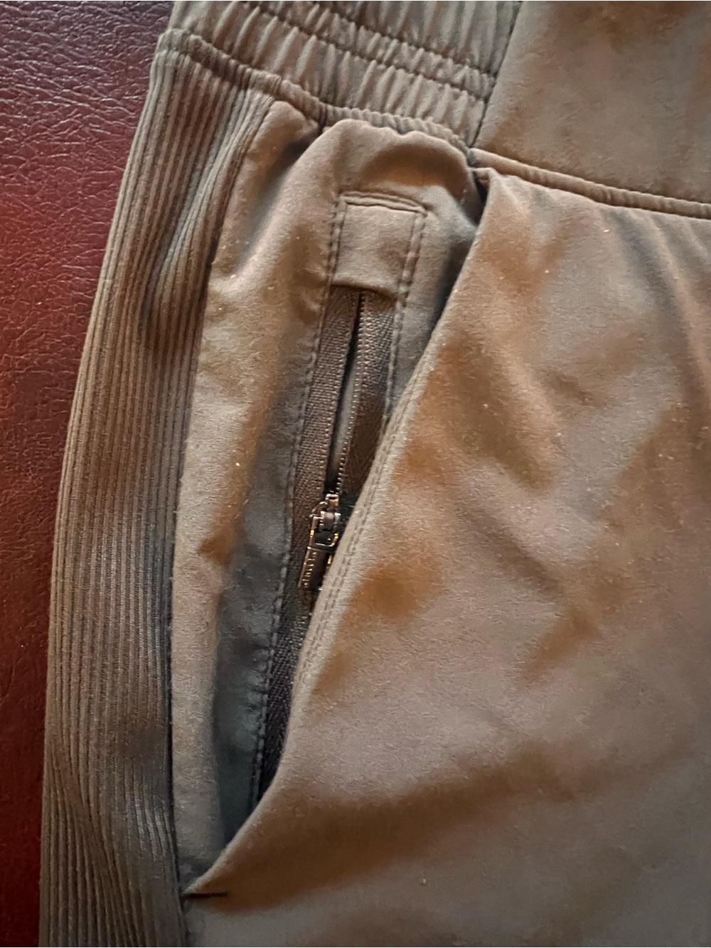 Athleta Brooklyn Joggers, Olive Green Size 12 - Picture 5 of 11